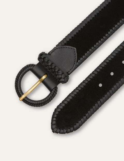Woven Waist Belt - Black
