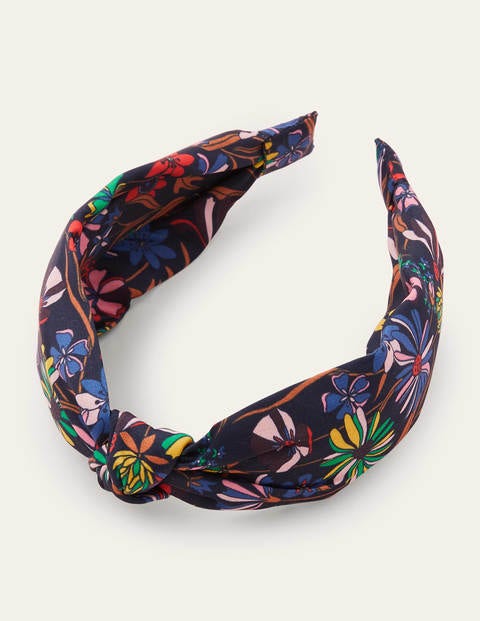 Knotted Headband - Black, Wild Dandelion Knotted Headband - Black, Wild Dandelion