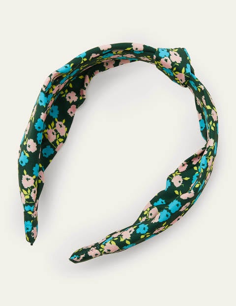 Haarband mit Knoten - Mitternachtsgrün, Zweige