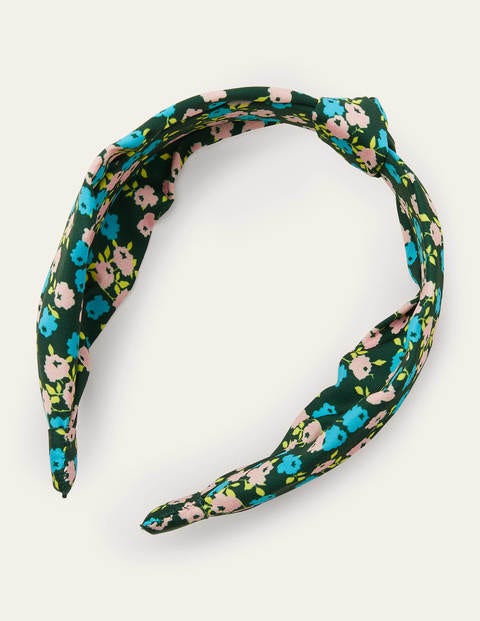 Knotted Headband - Midnight Garden, Sprig Knotted Headband - Midnight Garden, Sprig