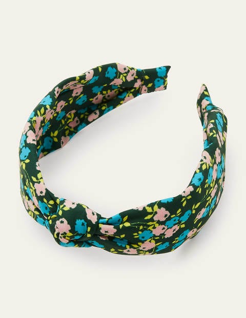 Knotted Headband - Midnight Garden, Sprig Knotted Headband - Midnight Garden, Sprig