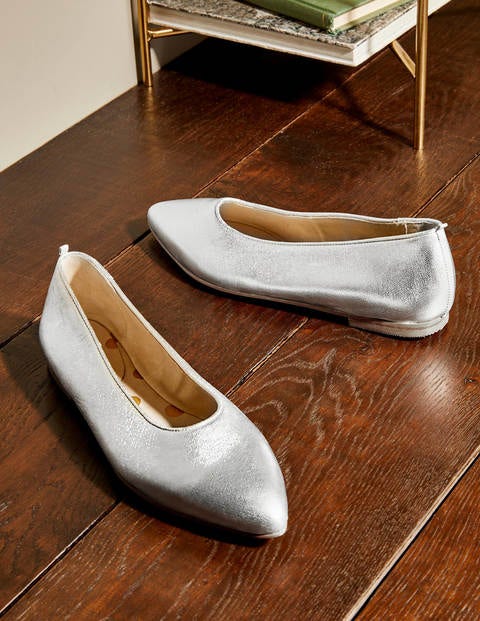 Catriona Ballerinas - Silver Metallic Catriona Ballerinas - Silver Metallic