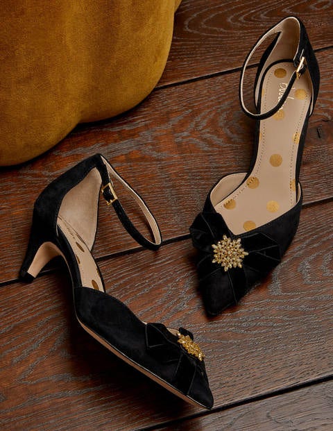 leopard booties kitten heel