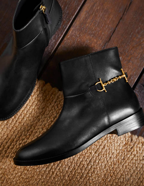 Snaffle Detail Ankle Boots