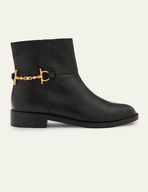 Snaffle Detail Ankle Boots - Black Snaffle Detail Ankle Boots - Black