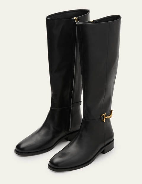 Bottes cavalières à détail mors - Noir Bottes cavalières à détail mors - Noir