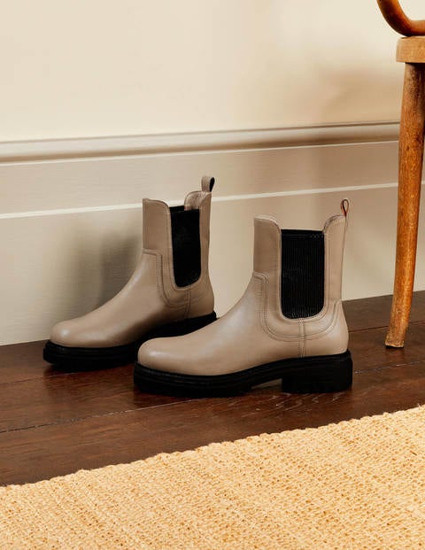 Chunky Chelsea Boots - Irish Cream Chunky Chelsea Boots - Irish Cream
