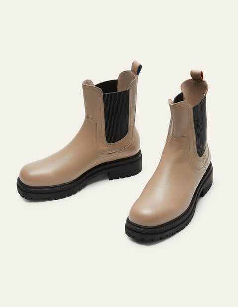 Chunky Chelsea Boots - Irish Cream Chunky Chelsea Boots - Irish Cream