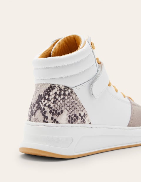 Baskets montantes Heather - Blanc/serpent Baskets montantes Heather - Blanc/serpent