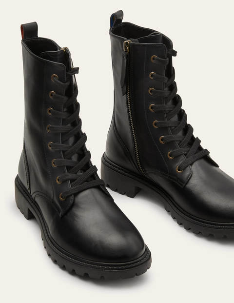 Lace-up Boots - Black Lace-up Boots - Black