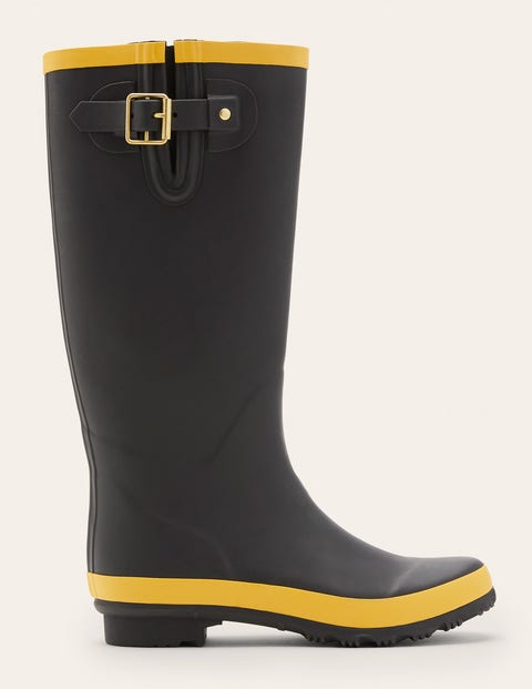 Wellington Boots - Black/Honey Gold Wellington Boots - Black/Honey Gold