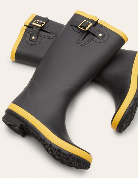 Wellington Boots - Black/Honey Gold Wellington Boots - Black/Honey Gold