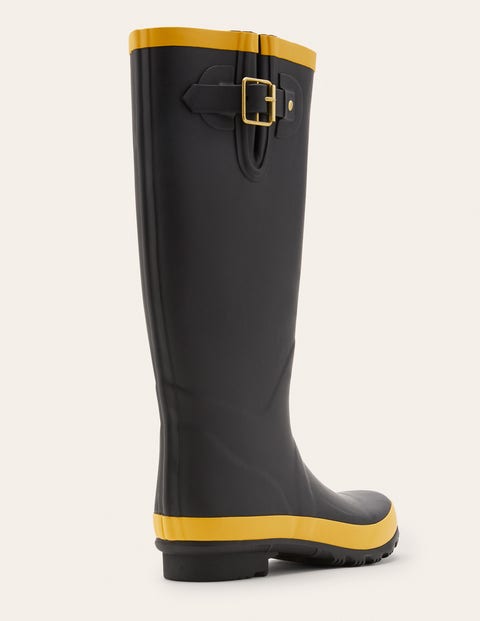 Wellington Boots - Black/Honey Gold Wellington Boots - Black/Honey Gold