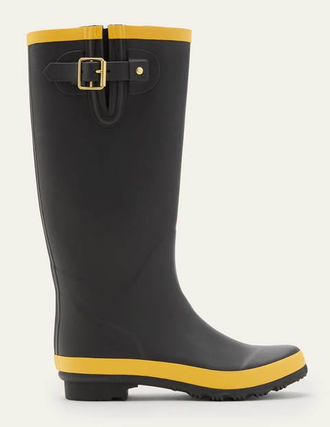 Wellington Boots - Black/Honey Gold Wellington Boots - Black/Honey Gold