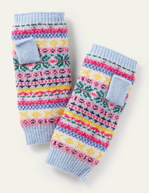 Fair Isle Fingerless Gloves - Frost Fair Isle Fingerless Gloves - Frost
