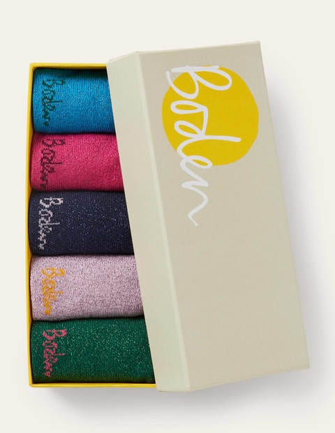 Knöchelsocken im 5er-Pack - Bunt, Glitzer Knöchelsocken im 5er-Pack - Bunt, Glitzer