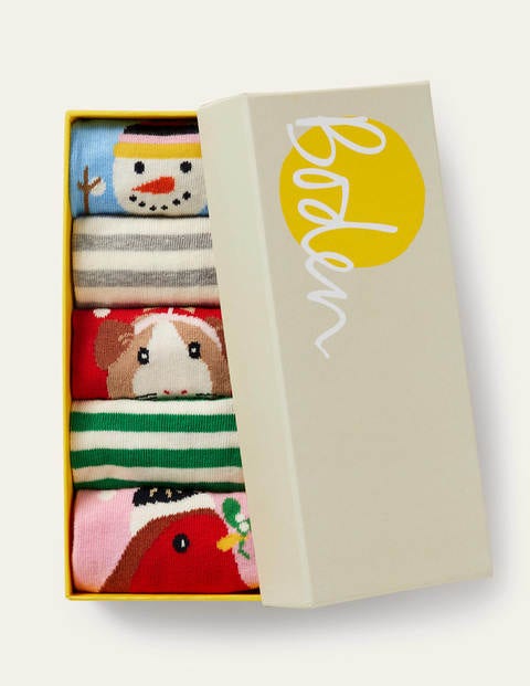 Knöchelsocken im 5er-Pack - Mini-Version, Festlich Knöchelsocken im 5er-Pack - Mini-Version, Festlich