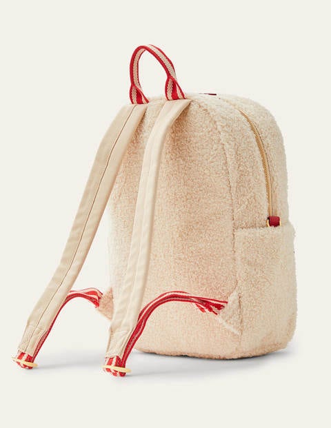 Sac à dos en borg - Couleur naturelle Sac à dos en borg - Couleur naturelle
