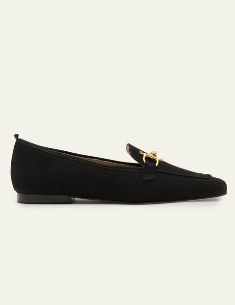 Snaffle Loafers - Black Suede Snaffle Loafers - Black Suede