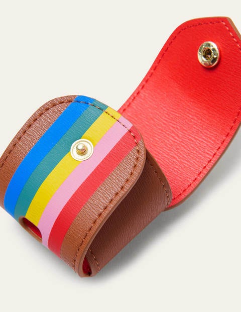 Wireless Earphone Holder - Tan Multi Stripe Wireless Earphone Holder - Tan Multi Stripe