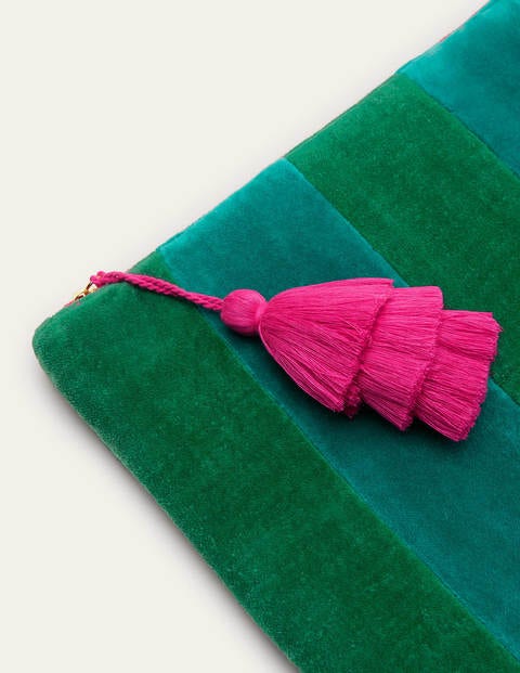 Velvet Laptop Pouch - Sail/Forest Velvet Laptop Pouch - Sail/Forest