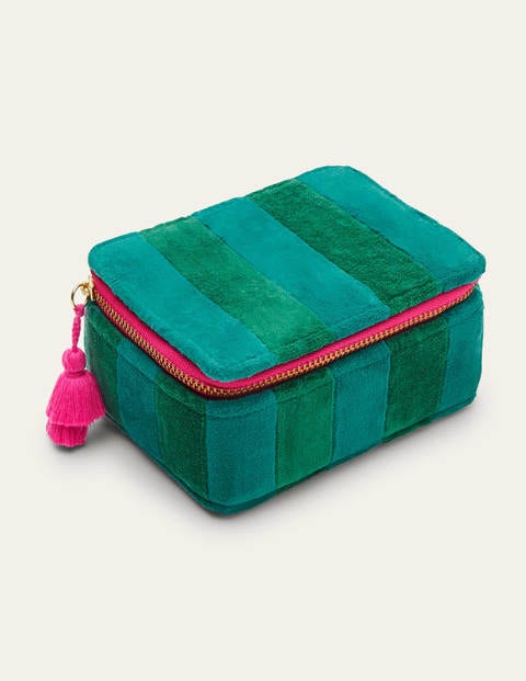 Velvet Trinket Box - Sail/Forest Velvet Trinket Box - Sail/Forest