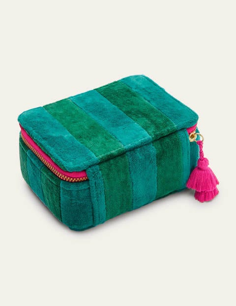 Velvet Trinket Box - Sail/Forest Velvet Trinket Box - Sail/Forest