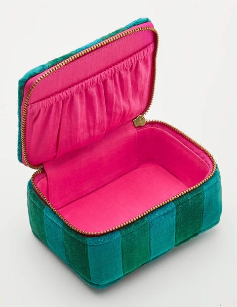 Velvet Trinket Box - Sail/Forest Velvet Trinket Box - Sail/Forest