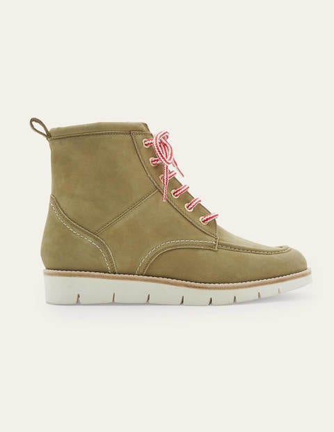 Seam Detail Lace-up Boots - Ground Ginger Seam Detail Lace-up Boots - Ground Ginger