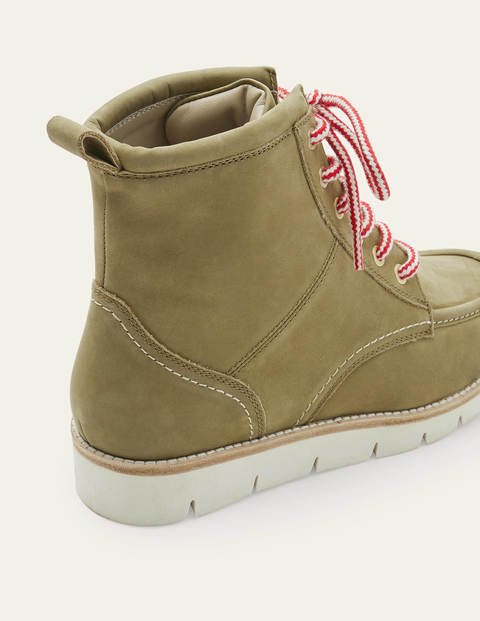 Seam Detail Lace-up Boots - Ground Ginger Seam Detail Lace-up Boots - Ground Ginger
