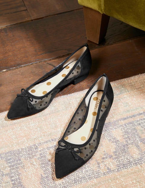 Mesh Detail Ballerina - Black Mesh Detail Ballerina - Black