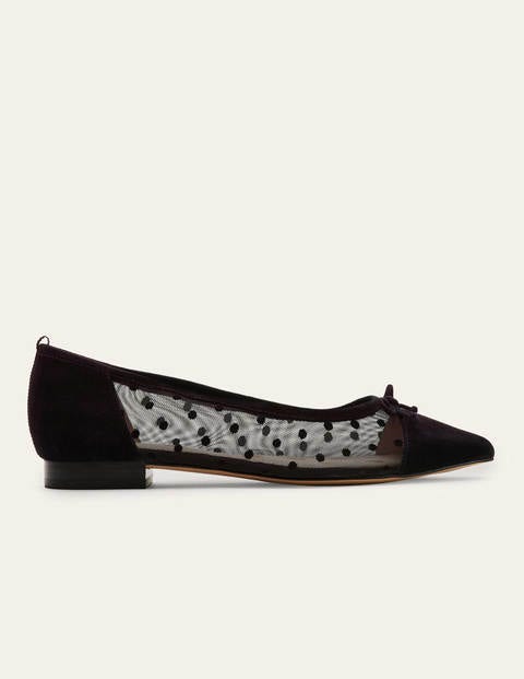 Mesh Detail Ballerina - Black Mesh Detail Ballerina - Black