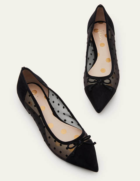 Mesh Detail Ballerina - Black Mesh Detail Ballerina - Black