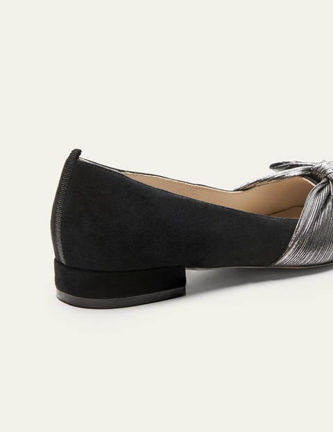 Chaussures Vanessa avec nœud - Noir/gris acier Chaussures Vanessa avec nœud - Noir/gris acier