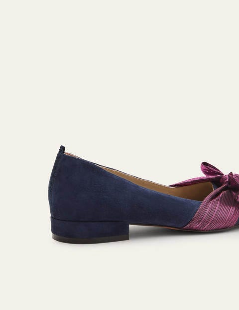 Vanessa Bow Shoes - Navy/Pom Pom Vanessa Bow Shoes - Navy/Pom Pom