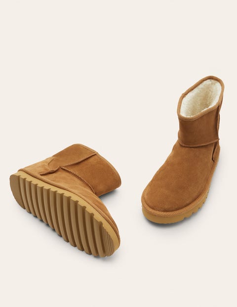 Borg Lined Boots - Tan Borg Lined Boots - Tan