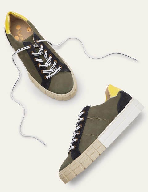 Pippa Layered Sole Sneakers - Alder/Navy Pippa Layered Sole Sneakers - Alder/Navy