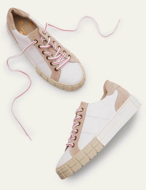 Pippa Layered Sole Sneakers - White Pippa Layered Sole Sneakers - White