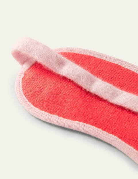 Cashmere Eye Mask - Milkshake/Coral Crush Cashmere Eye Mask - Milkshake/Coral Crush