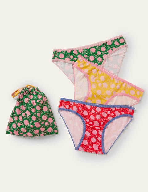 Three Pack Knickers - Floral Multi