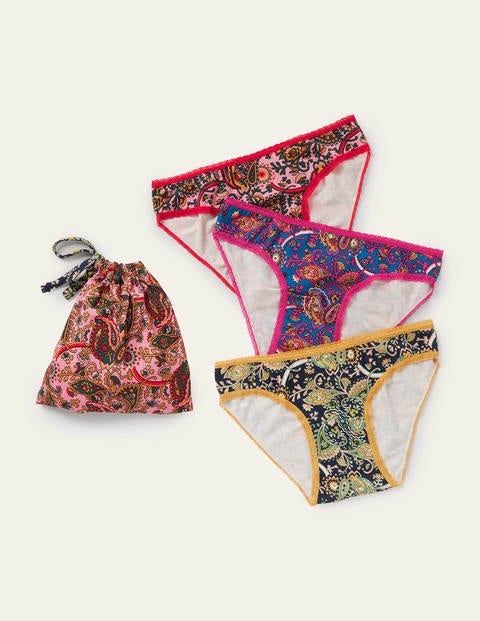 Three Pack Knickers - Paisley