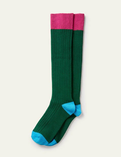 Chaussettes épaisses et montantes - Voile/forêt/rose festival Chaussettes épaisses et montantes - Voile/forêt/rose festival
