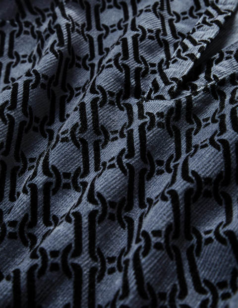 Esmeralda Tie Waist Dress - Cobble Grey, Chain Geo Esmeralda Tie Waist Dress - Cobble Grey, Chain Geo