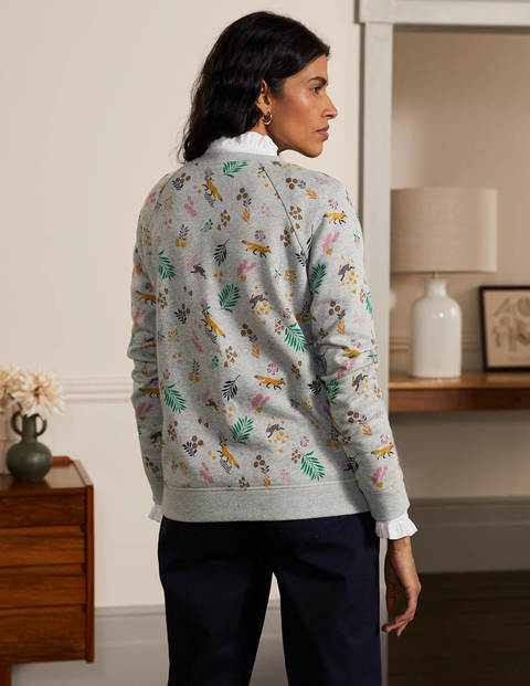Das Sweatshirt - Grau Meliert, Fuchs/Wald Das Sweatshirt - Grau Meliert, Fuchs/Wald