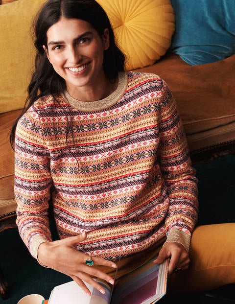 Louise Fair Isle Jumper - Metallic, Multi Fair Isle Louise Fair Isle Jumper - Metallic, Multi Fair Isle