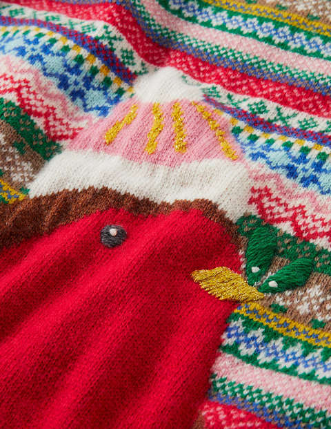 Weihnachtlicher Pullover - Bunt, Fair-Isle-Muster Weihnachtlicher Pullover - Bunt, Fair-Isle-Muster