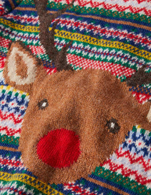 Weihnachtlicher Pullover - Bunt/Navy, Rudolph Weihnachtlicher Pullover - Bunt/Navy, Rudolph
