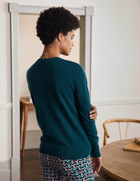 Cashmere Cardigan - Dark Teal Cashmere Cardigan - Dark Teal