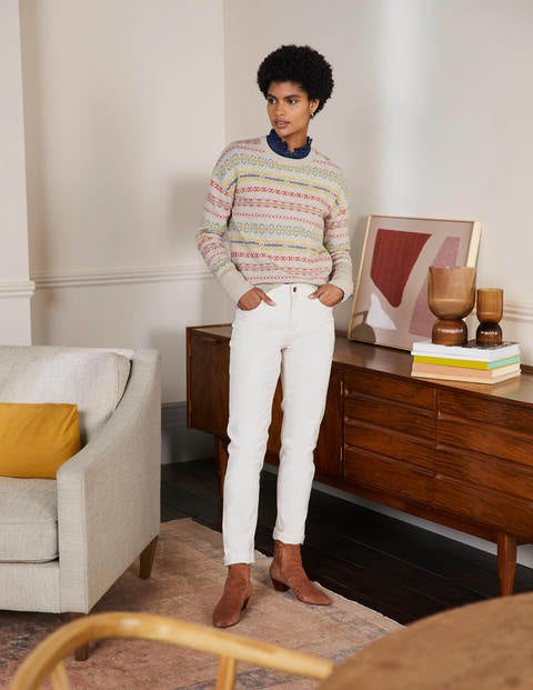 Kesteven Cashmere Sweater - Sandstone, Fair Isle Kesteven Cashmere Sweater - Sandstone, Fair Isle