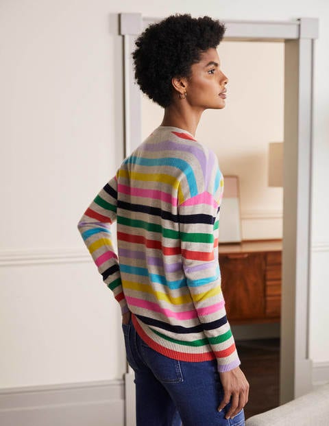 Pull Kesteven en cachemire - Rayé prisme Pull Kesteven en cachemire - Rayé prisme